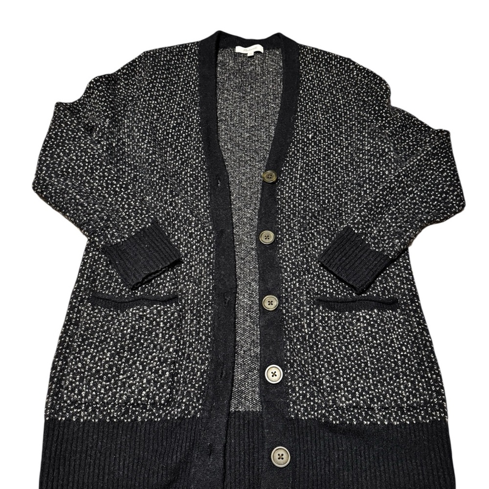 Madewell Navy and White Knit Cardigan - Picture 2 of 5